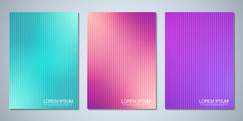 Blurred backgrounds for cover design, brochure layout, book, poster mockup, and flyer template. Colorful pattern, vibrant colors, fluid abstract, blended colors.