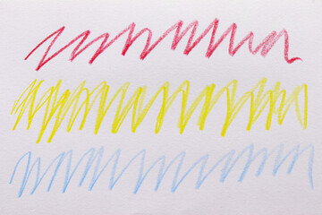 abstract colorful crayon background hand painting