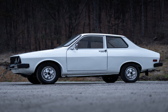 Cluj-Napoca, Cluj/Romania-11.30.2020-Old timer Dacia 1410 sport edition. One of the rarest coupe autenthic romanian car