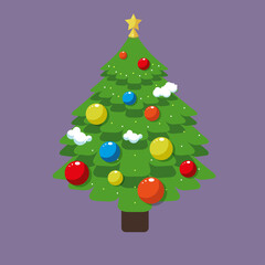 abstract christmas tree