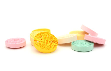 Quilling paper, colorful