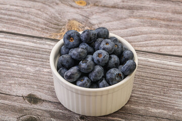 Ripe sweet tasty blueberries heap