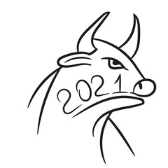 symbol of the year, new year symbol, year of the bull, japanese horoscope, animal as an image of the year