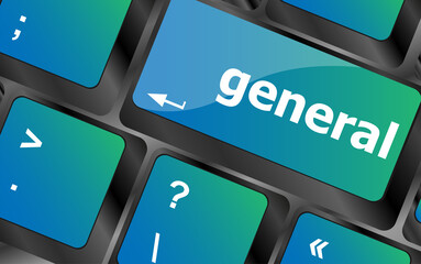general word on keyboard key, notebook computer button