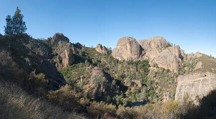 Fototapeta na wymiar Pinnacles National Park Panoramic