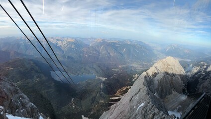 Nice view from the top of the Zugspitze.