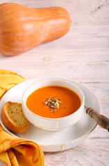 Spicy butternut squash soup