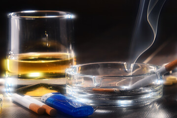 Addictive substances, including alcohol and cigarettes