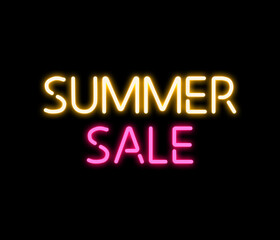 Summer Sale Neon Design