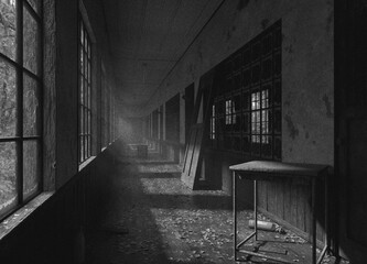 Old School Hallway