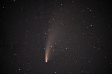 Comet c/2020 F3 Neowise in the middle of summer night of 2020