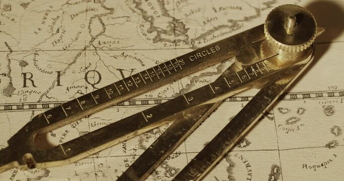 Ancient map of the XVII century ( by Claude Auguste Berey-Library of Congress In the Public Domain)