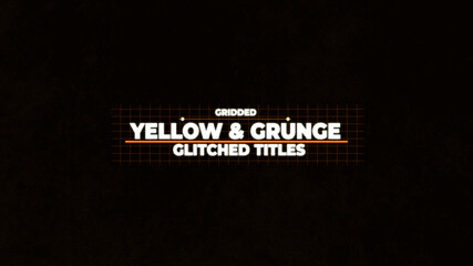Yellow and Grunge Glitched Titles Reveal