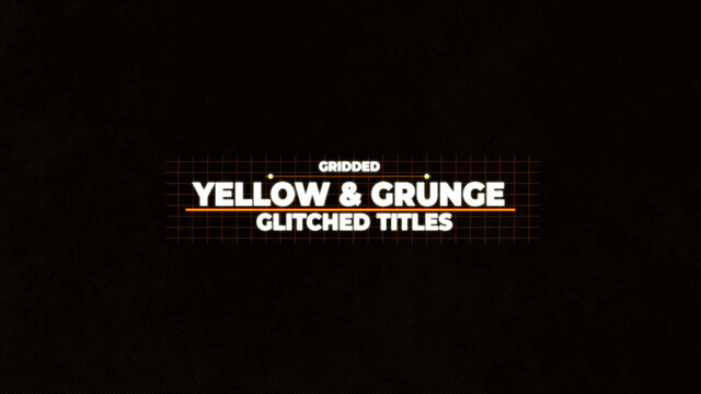 Yellow and Grunge Glitched Titles Reveal