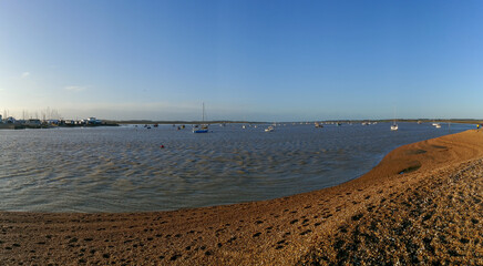 The River Deben at Bawdsey in Suffolk, UK