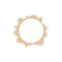 watercolor light yellow sun rays. Stock vector illustration isolated on white background.