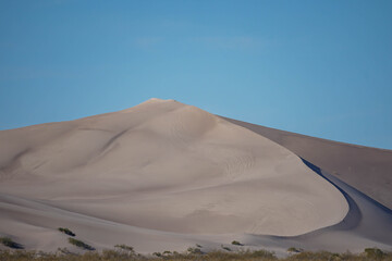 Fototapeta na wymiar Big Dune in Nevada stands out 