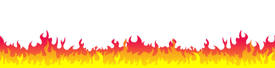 Vector fire. Fire flames isolated. Symbols Fire flames in flat design. Vector illustration