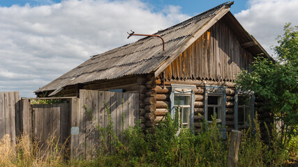 old russian wooden house