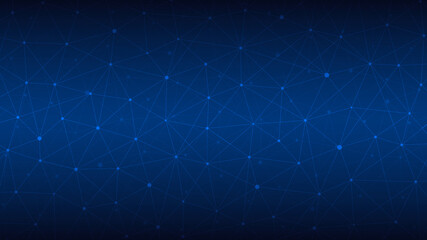 The grid pattern of connecting dots and lines. Abstract polygon background and geometric texture.