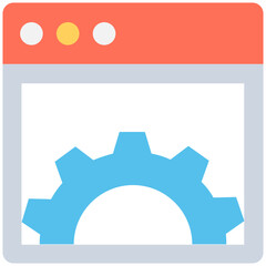 
Web Layout Flat Vector Icon 
