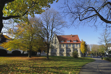 Paderborn, youth hostel in autumn