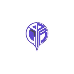 initial letter L R Modern and unique location design