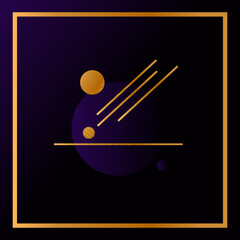 modern banner design with drawn geometric shapes and lines, resembling a futuristic building. Perfect for printing, background, invitations, packaging, greeting cards and for business. EPS10.