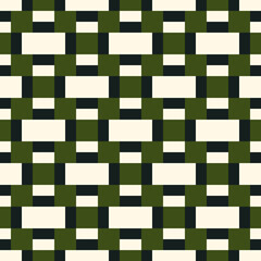 Seamless pattern. Figures, blocks illustration. Bricks, forms backdrop. Rectangles, squares ornament. Tiles, shapes wallpaper. Ethnic motif. Geometric background. Digital paper, textile print. Vector