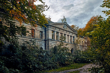 Schlossruine Dwasieden bei Sassnitz auf Rügen.
