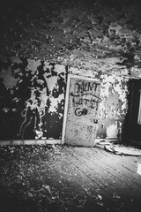 inside abandoned house