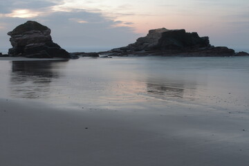 SUNSET IN GALICIAN COAST