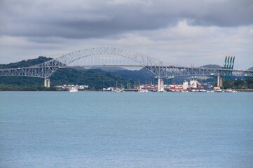 Obraz premium Panama Canal Bridge of the Americas