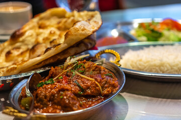 Nepalese cuisine, lavash, rice, meat