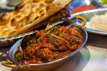 Nepalese cuisine, lavash, rice, meat
