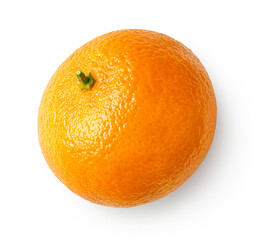 Fresh ripe mandarin, tangerine or clementine isolated on white background