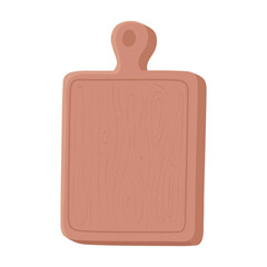 bakery wooden cutting board utensil icon