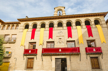 the Town hall at Borja town, province of Zaragoza, Aragon, Spain