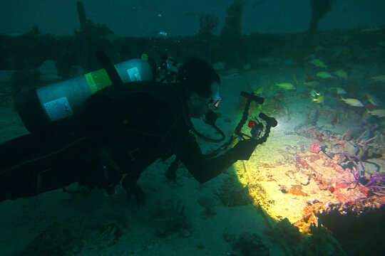 SCUBA Diver with camera