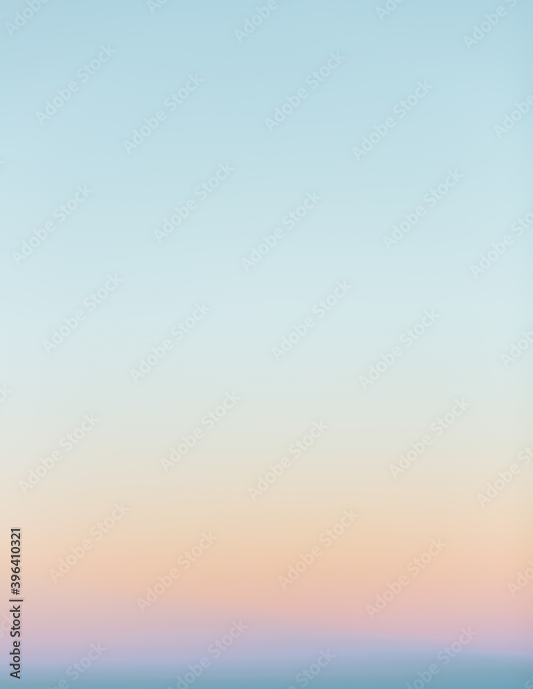 Wall mural joshua tree sky sunset gradient