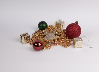 christmas balls and decorations