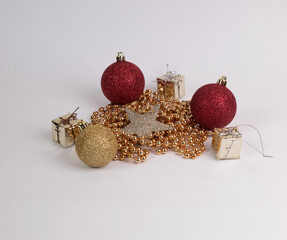 christmas balls and decorations