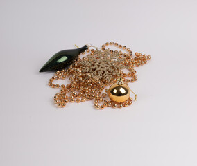 christmas balls and decorations