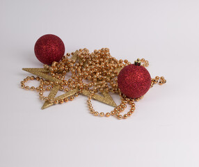 christmas balls and decorations