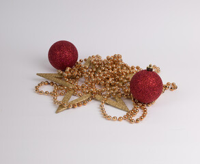 christmas balls and decorations