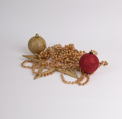 christmas balls and decorations