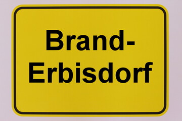 Illustration des Stadteingangsschildes der Stadt Brand-Erbisdorf