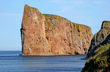 Quebec; Canada- june 25 2018 : Perce Rock in Gaspesie