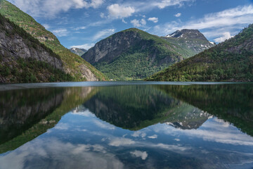 Fototapeta na wymiar View from Tafjord, Norway 