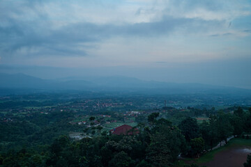 views of the mountains in bogor
